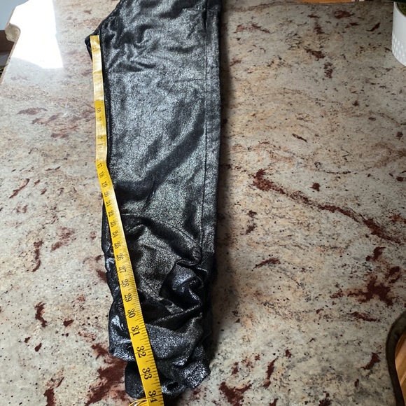 SHARON WAUCHOB SILVER METALIC SHINY PANTS SIZE 44. - Picture 13 of 16